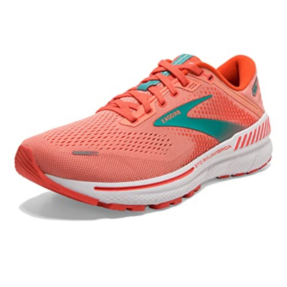 NEW IN BOX Brooks Adrenaline GTS 22 Coral/Latigo Bay/White